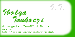 ibolya tankoczi business card